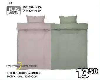 Jysk Ellen dekbedovertrek aanbieding