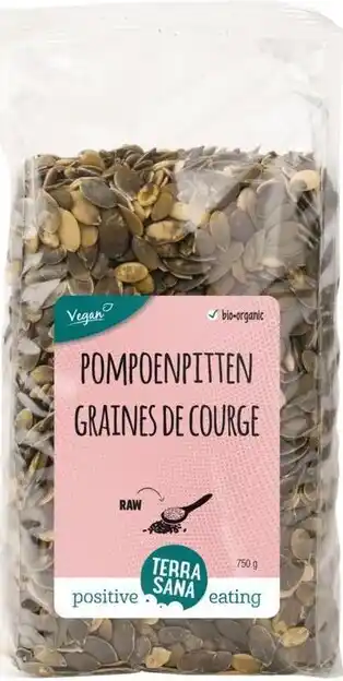 De Online Drogist Terrasana pompoenpitten raw 750gr aanbieding