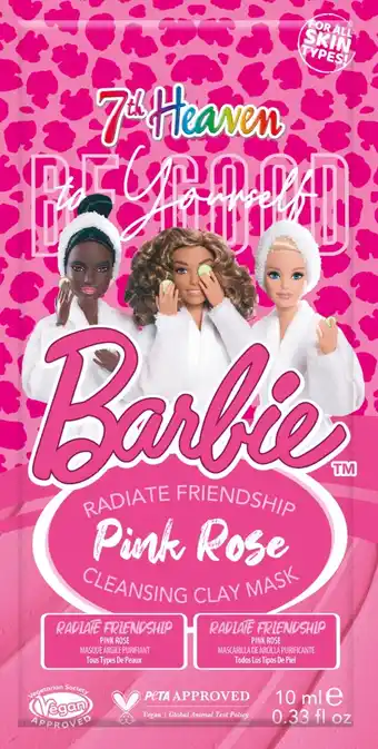 De Online Drogist Montagne jeunesse barbie clay face mask pink rose 10ml aanbieding