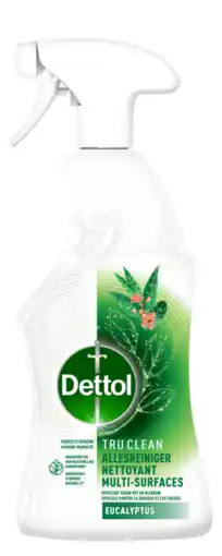 De Online Drogist Dettol tru clean allesreiniger spray eucalyptus 500ml aanbieding