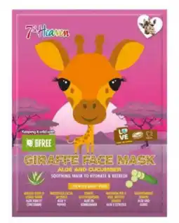 De Online Drogist Montagne jeunesse 7th heaven giraffe face mask aloe & cucumber 1st aanbieding