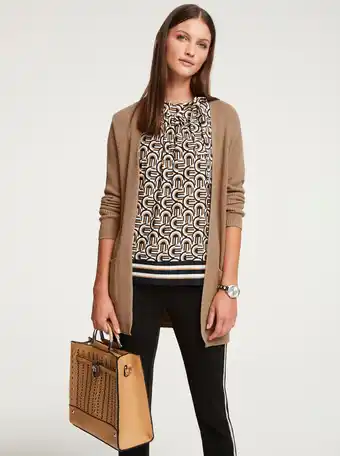 Heine Lang vest in beige van heine aanbieding