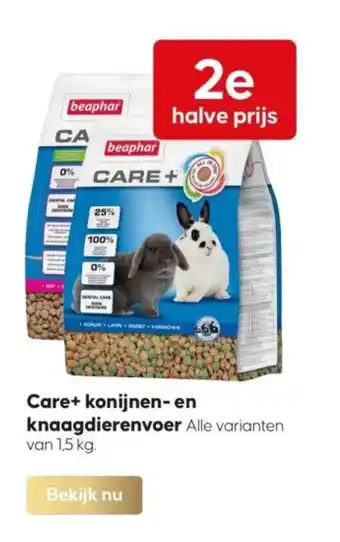 Boerenbond Care+ konijnen en knaagdierenvoer aanbieding