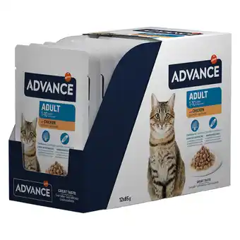 Zooplus Advance feline adult kip - dubbelpak: 24 x 85 g aanbieding