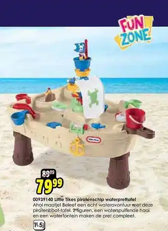 ToyChamp Little Tikes Piratenschip Waterprettafel aanbieding