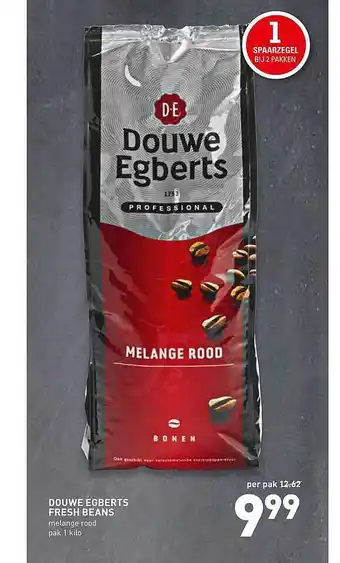 De Kweker Douwe Egberts Fresh Beans 1 kilo aanbieding