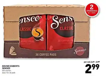 De Kweker Douwe Egberts Senseo aanbieding