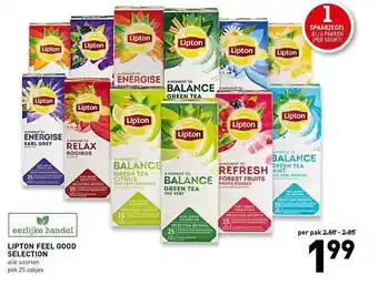 De Kweker Lipton Feel Good Selection aanbieding