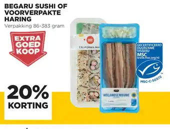 Jumbo Begaru Sushi of Voorverpakte Haring 86-383g - 20% korting aanbieding