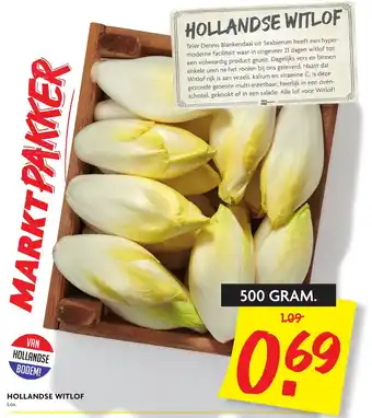 Dekamarkt Hollandse witlof 500g aanbieding