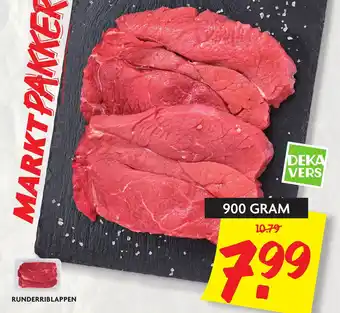 Dekamarkt Runderriblappen 900g aanbieding