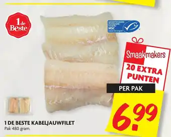 Dekamarkt Kabeljauwfilet 480g aanbieding