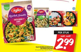 Dekamarkt Iglo Roerbaksensatie of ping & klaar 340-450g aanbieding