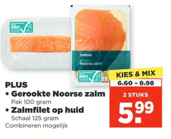 PLUS Plus gerookte noorse zalm aanbieding