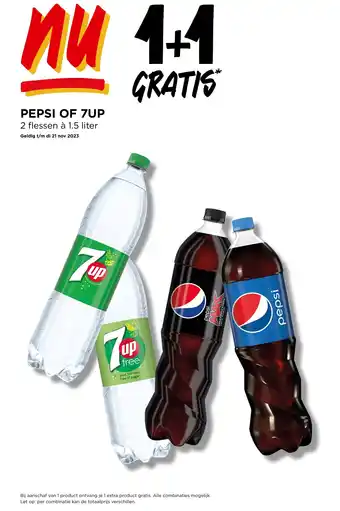 Jumbo PEPSI OF 7UP 2 flessen à 1.5 liter aanbieding