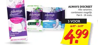 Dekamarkt Always Discreet 3*8-28st aanbieding