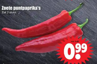 Dirk Zoete puntpaprika 2st aanbieding