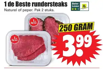 Dirk Rundersteaks 250g aanbieding