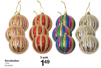 Zeeman Kerstballen 3-pak aanbieding