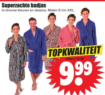 Dirk Superzachte badjas S-XXL aanbieding