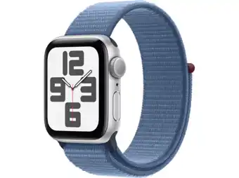 MediaMarkt Apple watch se gps 40 mm zilver aluminium case/winterblauw sport loop aanbieding