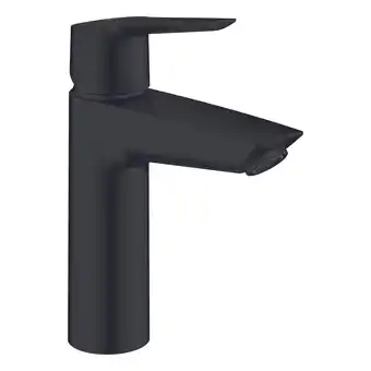 Sanitairwinkel.nl Grohe start m-size wastafelmengkraan - met klikwaste - mat zwart aanbieding
