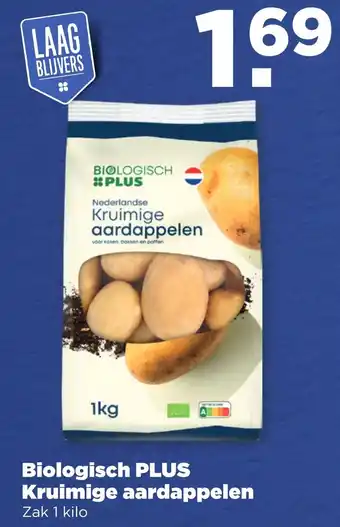 PLUS Biologisch plus kruimige aardappelen aanbieding