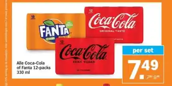 Albert Heijn Alle coca-cola of fanta 12-packs 330 ml aanbieding