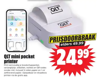 Dirk QLT mini pocket printer aanbieding