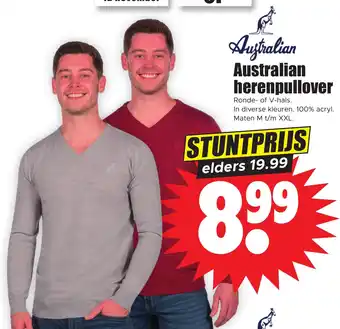 Dirk Australian herenpullover aanbieding