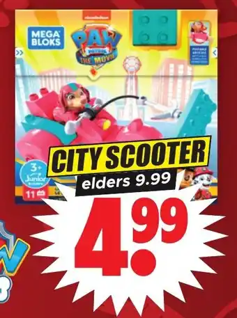 Dirk Megabloks Paw Patrol CITY SCOOTER aanbieding