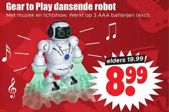 Dirk Gear to Play dansende robot aanbieding