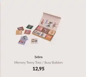 Babypark Sebra memory teeny toes / busy builders aanbieding