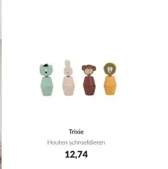 Babypark Trixie houten schroefdieren aanbieding