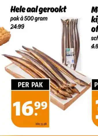 Poiesz Hele aal gerookt pak à 500 gram aanbieding