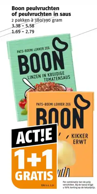 Poiesz Boon peulvruchten of peulvruchten in saus aanbieding