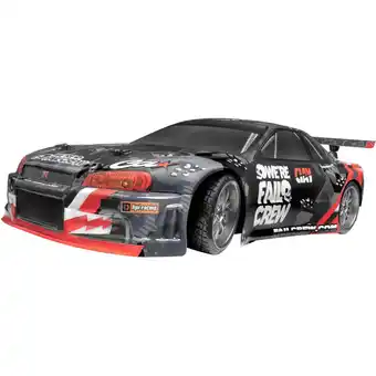 Conrad Hpi racing 1:10 rc auto elektro straatmodel e10 drift nissan skyline r34 gt-r brushed 4wd 100% rtr 2,4 ghz incl. accu, oplade aanbieding