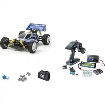 Conrad Tamiya neo scorcher, set brushed 1:10 rc auto elektro buggy 4wd bouwpakket aanbieding