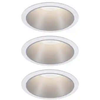 Conrad Paulmann 93410 coin inbouwlamp set van 3 stuks led 6 w wit, zilver aanbieding