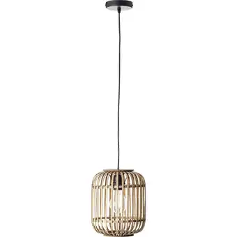 Conrad Brilliant 93777/20 woodrow hanglamp e27 60 w lichtbruin aanbieding