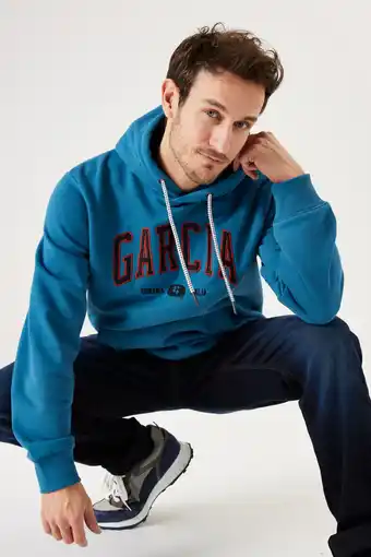 Jeans Centre Garcia hoodie blauw aanbieding