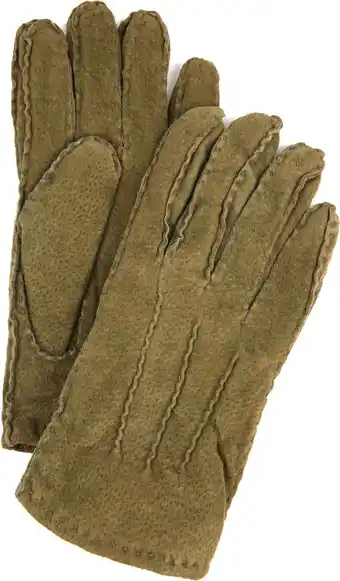 Suitable Laimbock suede handschoen penryn olive aanbieding