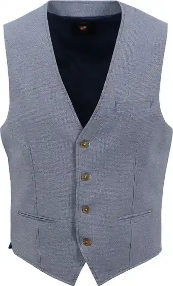 Suitable Suitable gilet melange blauw aanbieding