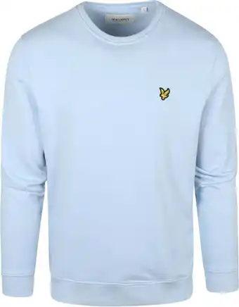 Suitable Lyle & scott lichtblauwe trui aanbieding