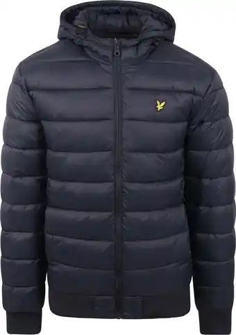 Suitable Lyle & scott baffle jas navy aanbieding