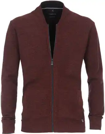 Suitable Casa moda vest melange bordeaux aanbieding