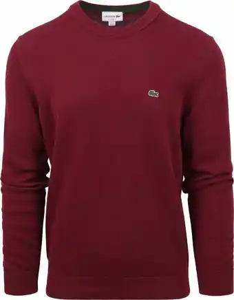 Suitable Lacoste pullover bordeaux aanbieding