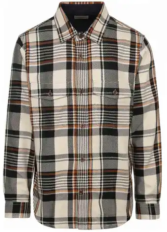 Suitable Gant overshirt ruit beige aanbieding