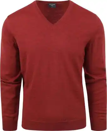 Suitable Olymp casual trui wol rood aanbieding