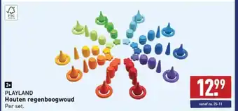 ALDI PLAYLAND Houten regenboogwoud aanbieding